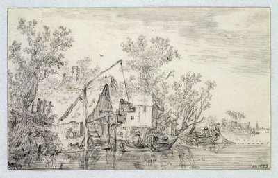 Paisaje fluvial boscoso, 1653 de Jan Josephsz van Goyen